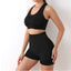 Yoga Set Gym Shorts Women Sport Bras Brassiere Workout Tops for Women Yoga Clothes Fitness Leggings Gym Set Seamless Yoga Sets - Slobuy