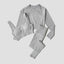 Yoga Set Seamless Women's Sportswear Workout Clothes Athletic Wear Gym Legging Fitness Bra Crop Top Long Sleeve Sports Suits - Slobuy