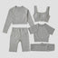 Yoga Set Seamless Women's Sportswear Workout Clothes Athletic Wear Gym Legging Fitness Bra Crop Top Long Sleeve Sports Suits - Slobuy