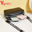 Yogodlns Fashion Small Square Bag For Women PU Leather Shoulder Messenger Bag Letter Strap Crossbody Bag Trendy Handbag Bolsa - Slobuy