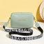 Yogodlns Fashion Small Square Bag For Women PU Leather Shoulder Messenger Bag Letter Strap Crossbody Bag Trendy Handbag Bolsa - Slobuy