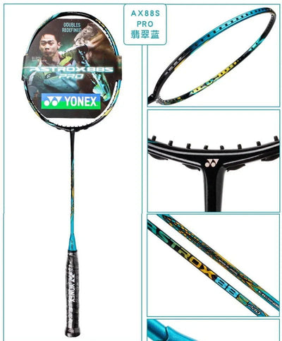 Yonex Badminton Racket AX99 Pro White AX88D Pro Gold AX88S Pro Blue NF1000Z Carbon Fiber Offensive Professional Racket - Slobuy