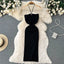 YuooMuoo Chic Fashion Sexy Package Hips Split Knitted Summer Dress Women Slim Elastic Bodycon Party Dress Streetwear Outfits - Slobuy