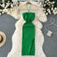 YuooMuoo Chic Fashion Sexy Package Hips Split Knitted Summer Dress Women Slim Elastic Bodycon Party Dress Streetwear Outfits - Slobuy