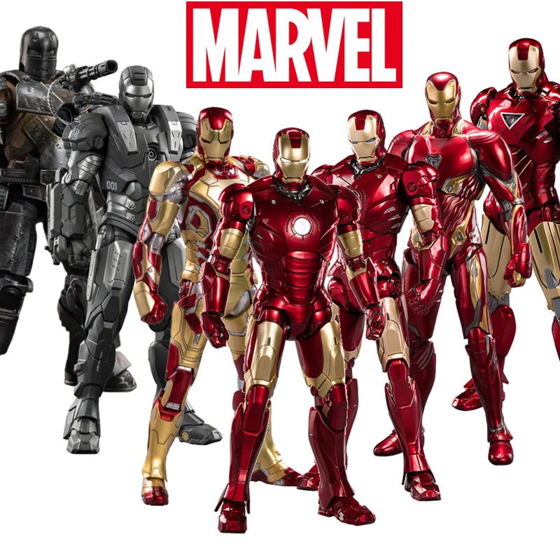 ZD Toys Iron Man Series Joint Movable MK1 MK2 MK3 MK4 MK5 MK6 MK7 MK42 MK43 MK50 Movie Action Figure 7 Inches Mark Dolls - Slobuy