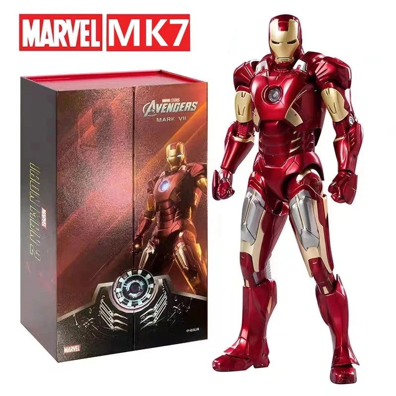 ZD Toys Iron Man Series Joint Movable MK1 MK2 MK3 MK4 MK5 MK6 MK7 MK42 MK43 MK50 Movie Action Figure 7 Inches Mark Dolls - Slobuy