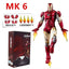 ZD Toys Iron Man Series Joint Movable MK1 MK2 MK3 MK4 MK5 MK6 MK7 MK42 MK43 MK50 Movie Action Figure 7 Inches Mark Dolls - Slobuy