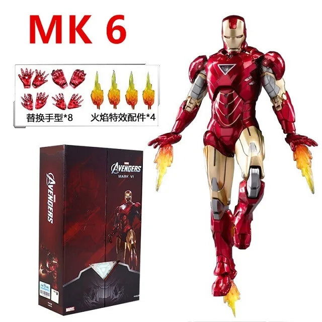 ZD Toys Iron Man Series Joint Movable MK1 MK2 MK3 MK4 MK5 MK6 MK7 MK42 MK43 MK50 Movie Action Figure 7 Inches Mark Dolls - Slobuy
