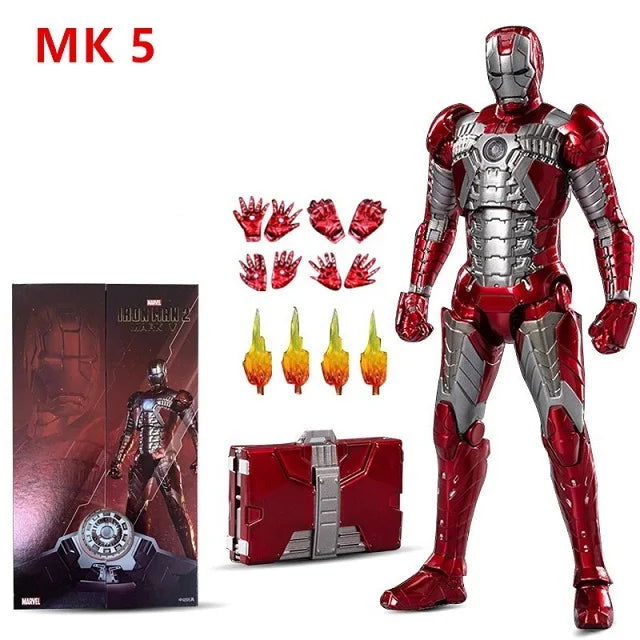 ZD Toys Iron Man Series Joint Movable MK1 MK2 MK3 MK4 MK5 MK6 MK7 MK42 MK43 MK50 Movie Action Figure 7 Inches Mark Dolls - Slobuy