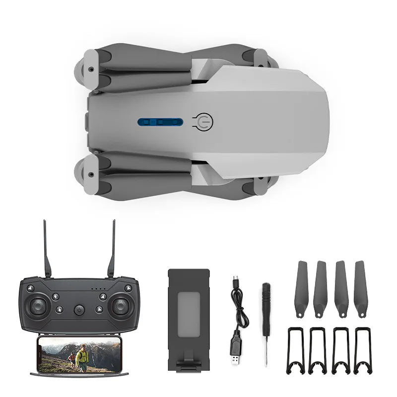 ZHENDUO E88 Pro New WIFI FPV Drone Wide Angle HD Height Hold RC Foldable Quadcopter Helicopter - Slobuy