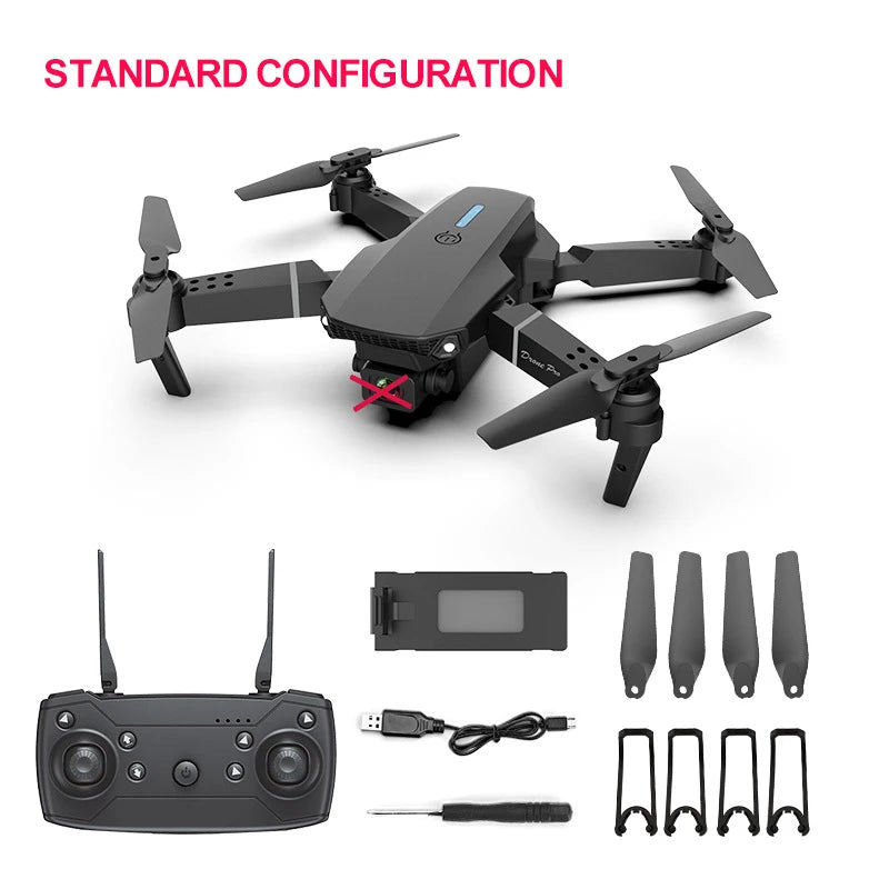 ZHENDUO E88 Pro New WIFI FPV Drone Wide Angle HD Height Hold RC Foldable Quadcopter Helicopter - Slobuy