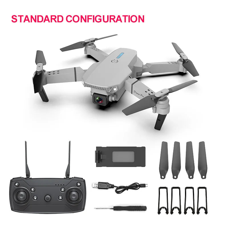 ZHENDUO E88 Pro New WIFI FPV Drone Wide Angle HD Height Hold RC Foldable Quadcopter Helicopter - Slobuy