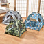 ZK20 Pet Dog Tent House Floral Print Enclosed Cat Tent Bed Indoor Folding Portable Comfortable Kitten Bed Kennel For Small Pets - Slobuy