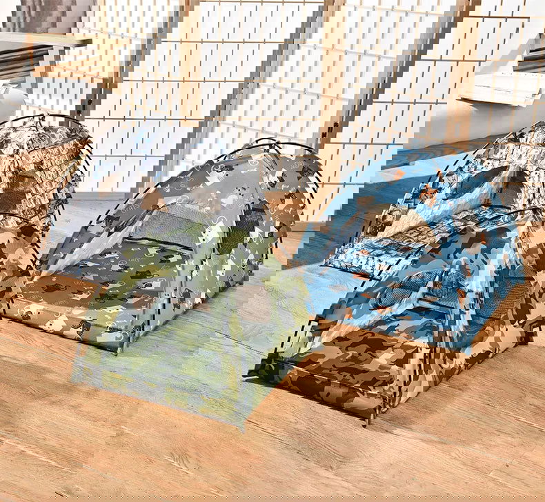 ZK20 Pet Dog Tent House Floral Print Enclosed Cat Tent Bed Indoor Folding Portable Comfortable Kitten Bed Kennel For Small Pets - Slobuy