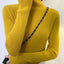 ZOKI New 2024 Women Pullover Turtleneck Sweater Autumn Long Sleeve Slim Elastic Korean Simple Basic Cheap Jumper Solid Color Top - Slobuy