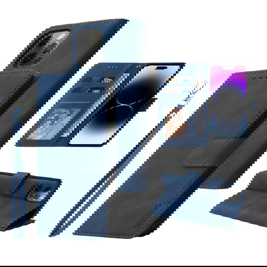 ZZXX Leather Wallet Phone Case For iPhone 15 Pro Max 14 13 Mini 12 11 XS XR X SE 2022 8 7 6 6s Plus Flip Card Slot Holder Cover - Slobuy
