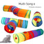 Zhenstore Treasure Interactive Pet Toy Cat Tunnel Rainbow Tunnel Running Track Rolling Dragon Cat Nest Polyester Material - Slobuy