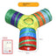 Zhenstore Treasure Interactive Pet Toy Cat Tunnel Rainbow Tunnel Running Track Rolling Dragon Cat Nest Polyester Material - Slobuy