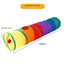 Zhenstore Treasure Interactive Pet Toy Cat Tunnel Rainbow Tunnel Running Track Rolling Dragon Cat Nest Polyester Material - Slobuy