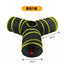 Zhenstore Treasure Interactive Pet Toy Cat Tunnel Rainbow Tunnel Running Track Rolling Dragon Cat Nest Polyester Material - Slobuy