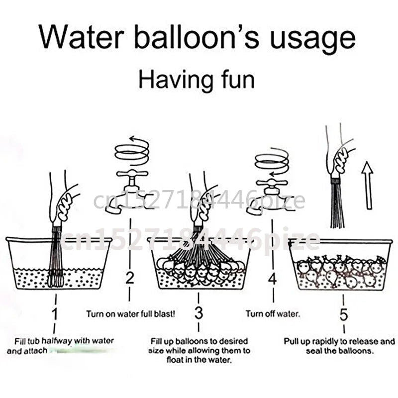 111pcs/bag Filling Water Balloons Funny Summer Outdoor Toy Balloon Bundle Water Balloons Bombs Novelty Gag Toys For Children - Slobuy