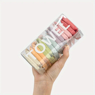 14pcs/box Disposable Washcloth Portable Travel Towel Thickened Compressed Face Cleansing Beauty Square Towel - Slobuy