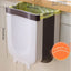 1PC foldable trash bin Kitchen hanging foldable trash bin suitable for cabinets/bathrooms/bedrooms/offices/camping - Slobuy