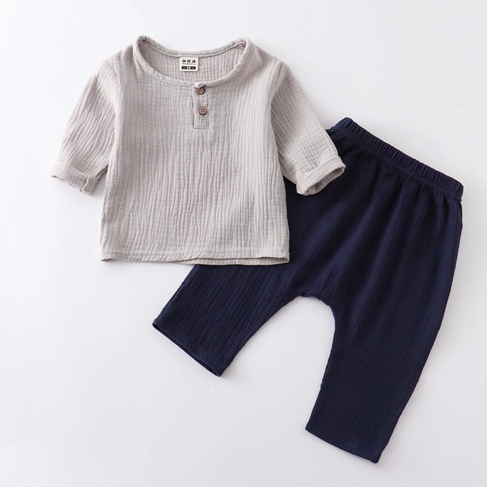 children t shirts fashion linen pleated boys t shirt children t-shirt 2023 summer baby boys girls t-shirt children clothes kids - Slobuy