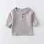 children t shirts fashion linen pleated boys t shirt children t-shirt 2023 summer baby boys girls t-shirt children clothes kids - Slobuy