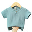 children t shirts fashion linen pleated boys t shirt children t-shirt 2023 summer baby boys girls t-shirt children clothes kids - Slobuy