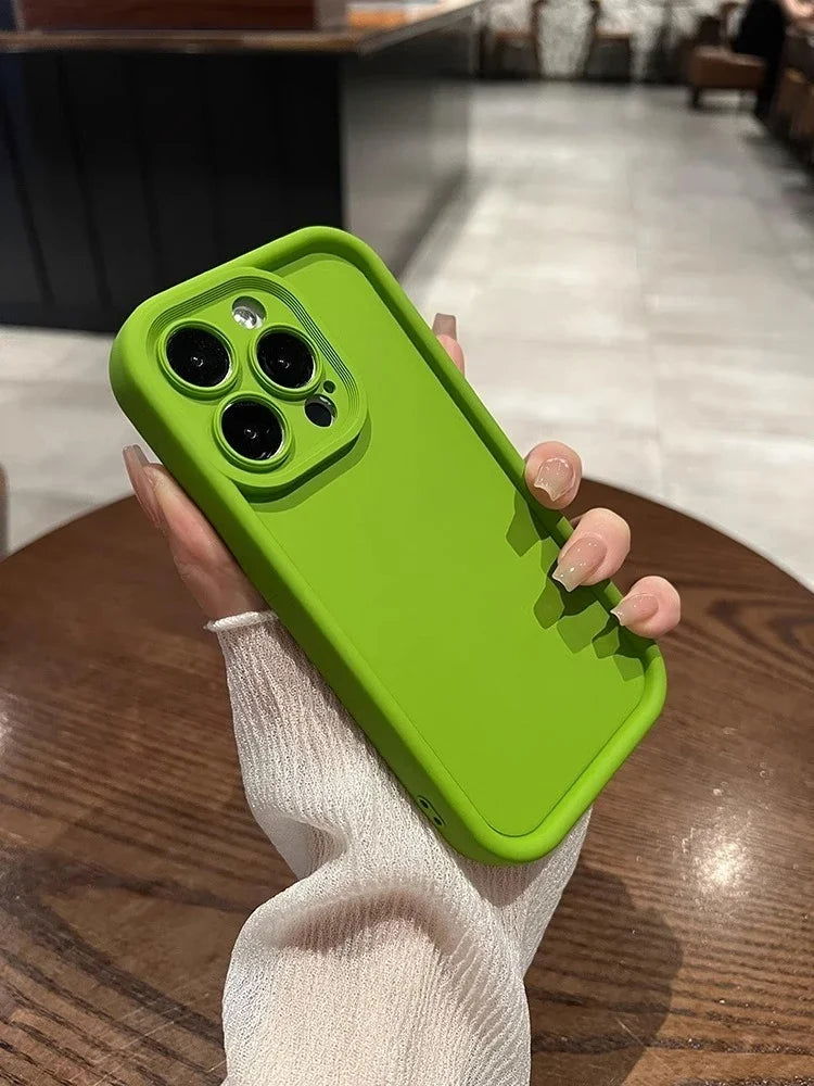 cute phone case phone for iphone 15 14 13 12 11 pro max soft Silicone cover for iphone x 14 15 plus case Camera protection - Slobuy