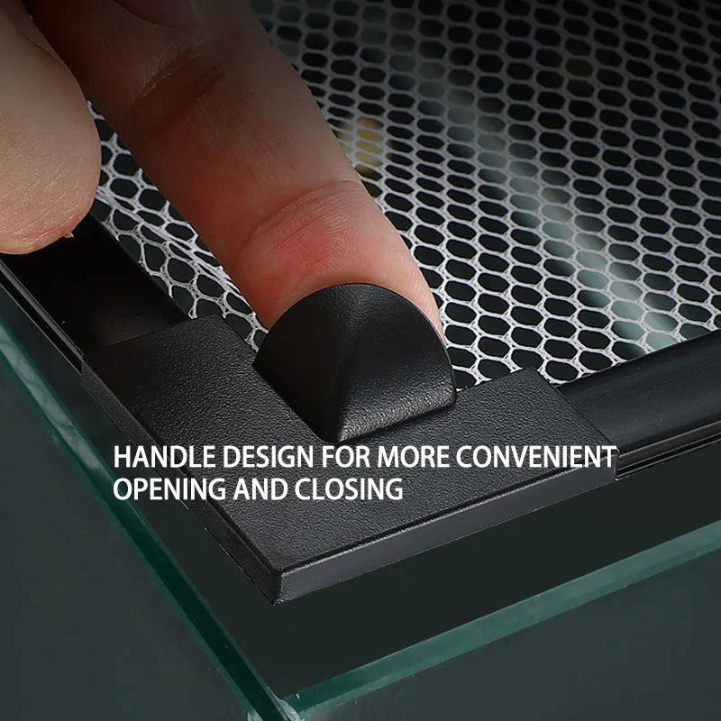 diy New Fish tank anti jump net invisible anti jump Net magnetic suction sea Tank anti escape Cover net cover Fixed anti jump ne - Slobuy