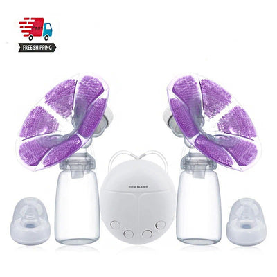 Real Bubee Single/double Electric Breast Pump With Milk Bottle Infant Usb Bpa Free Powerful Breast Pumps Baby Breast Feeding - Slobuy
