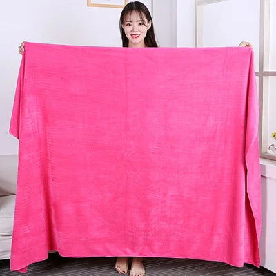 high qualitythicken Microfiber bath towel, super large, high absorption and quick-drying, no fading, motion. Hotel towels - Slobuy