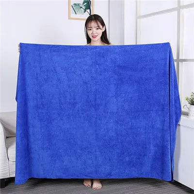 high qualitythicken Microfiber bath towel, super large, high absorption and quick-drying, no fading, motion. Hotel towels - Slobuy