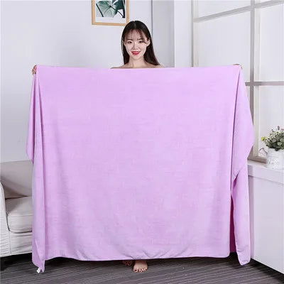 high qualitythicken Microfiber bath towel, super large, high absorption and quick-drying, no fading, motion. Hotel towels - Slobuy