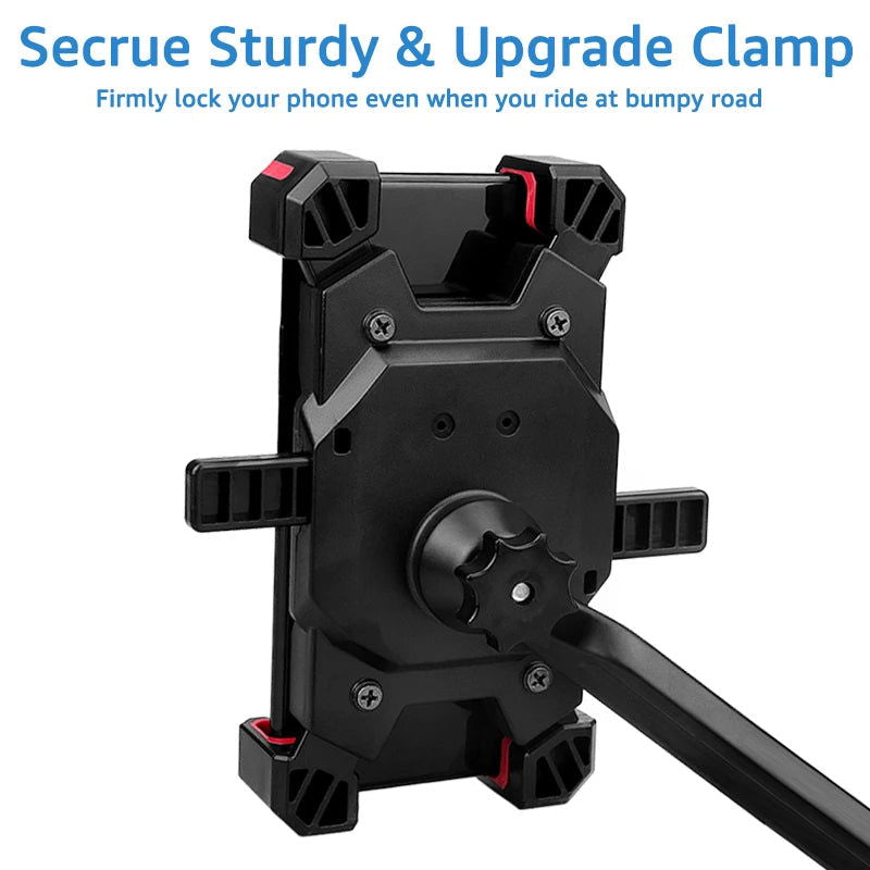 iBudim Bike Bicycle Mobile Phone Holder Stand Universal Scooter Motorcycle Motorbike Rearview Mirror Cellphone Mount Support - Slobuy