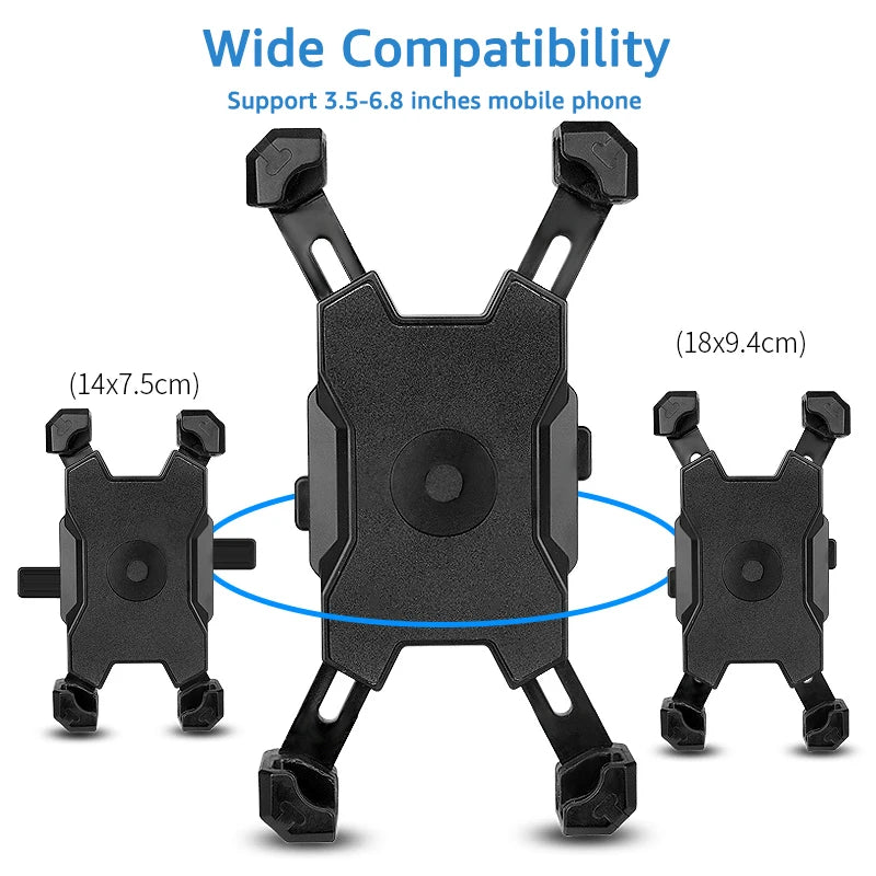 iBudim Bike Bicycle Mobile Phone Holder Stand Universal Scooter Motorcycle Motorbike Rearview Mirror Cellphone Mount Support - Slobuy