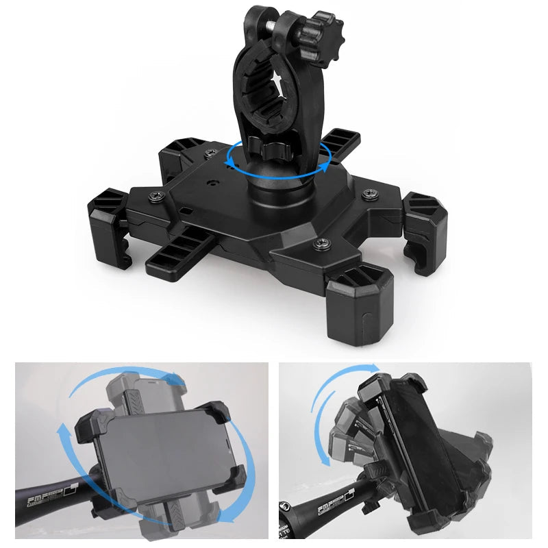 iBudim Bike Bicycle Mobile Phone Holder Stand Universal Scooter Motorcycle Motorbike Rearview Mirror Cellphone Mount Support - Slobuy