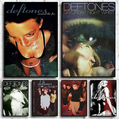 lassic Hip Hop Singer Star Deftones Music Album Cover Canvas Painting Print Poster For Living Room Wall Art Home Decor Pictures - Slobuy