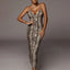 leopard print sleeveless V-neck sexy midi dress spring women fashion streetwear Christmas party outfits - Slobuy