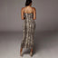 leopard print sleeveless V-neck sexy midi dress spring women fashion streetwear Christmas party outfits - Slobuy