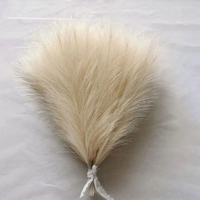 10PCS/lot Artificial Flowers Fluffy Pampas Grass Bouquet for Wedding Home Party Vase Decoration Boho Fake Plant Reed Flowers - Slobuy