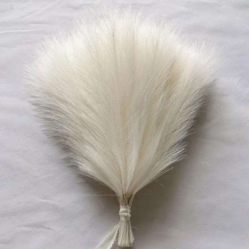10PCS/lot Artificial Flowers Fluffy Pampas Grass Bouquet for Wedding Home Party Vase Decoration Boho Fake Plant Reed Flowers - Slobuy