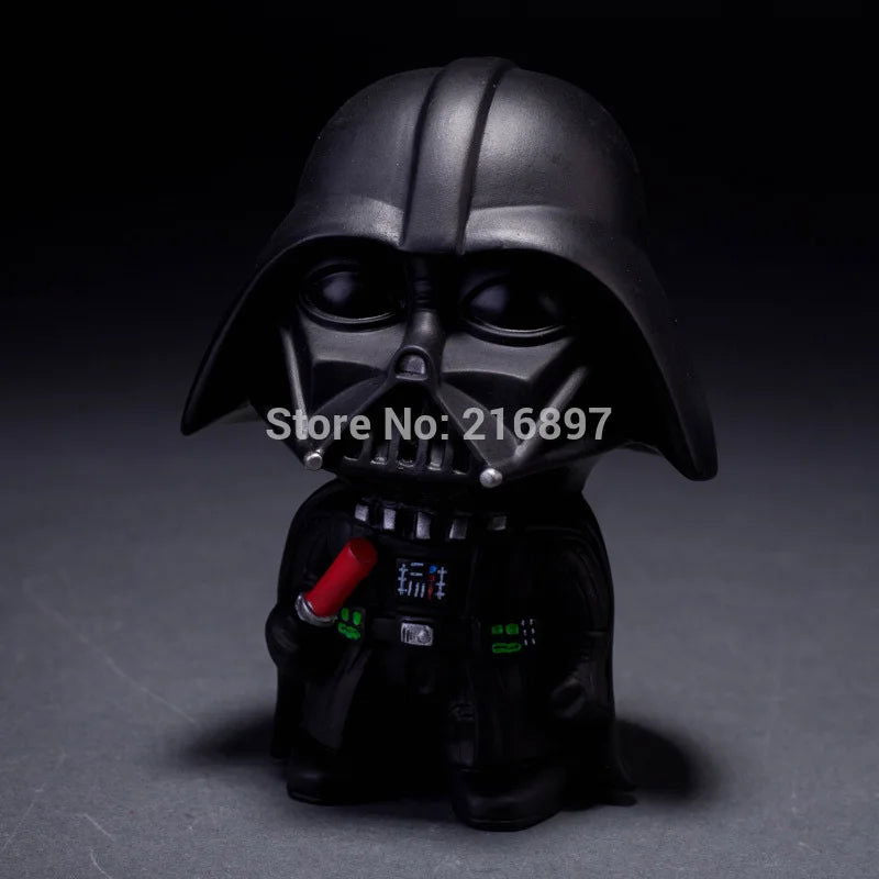 10cm 2pcs/lot Cute Style Star War Darth Vader & STORM TROOPER Kawaii Movie Action Figure Model Toys - Slobuy