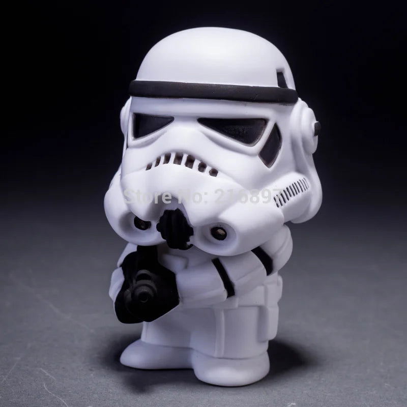 10cm 2pcs/lot Cute Style Star War Darth Vader & STORM TROOPER Kawaii Movie Action Figure Model Toys - Slobuy