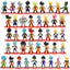 21pcs/lot Dragon Ball Mini Figure Super Saiyan Goku Vegeta Action Figures DBZ Dolls Model Toys Gifts - Slobuy
