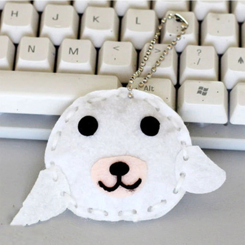 10Pcs/lot Handcraft Toys for Children Non-woven Fabric DIY Handmade Pink Bag Keychain Ornaments Arts Crafts Kits Creative Toy - Slobuy