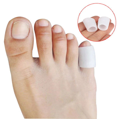 2Pcs/lot Silicone Gel Little Toe Tube Corns Blisters Corrector Pinkie Protector Gel Bunion Toe Finger Protection Gel Sleeve - Slobuy