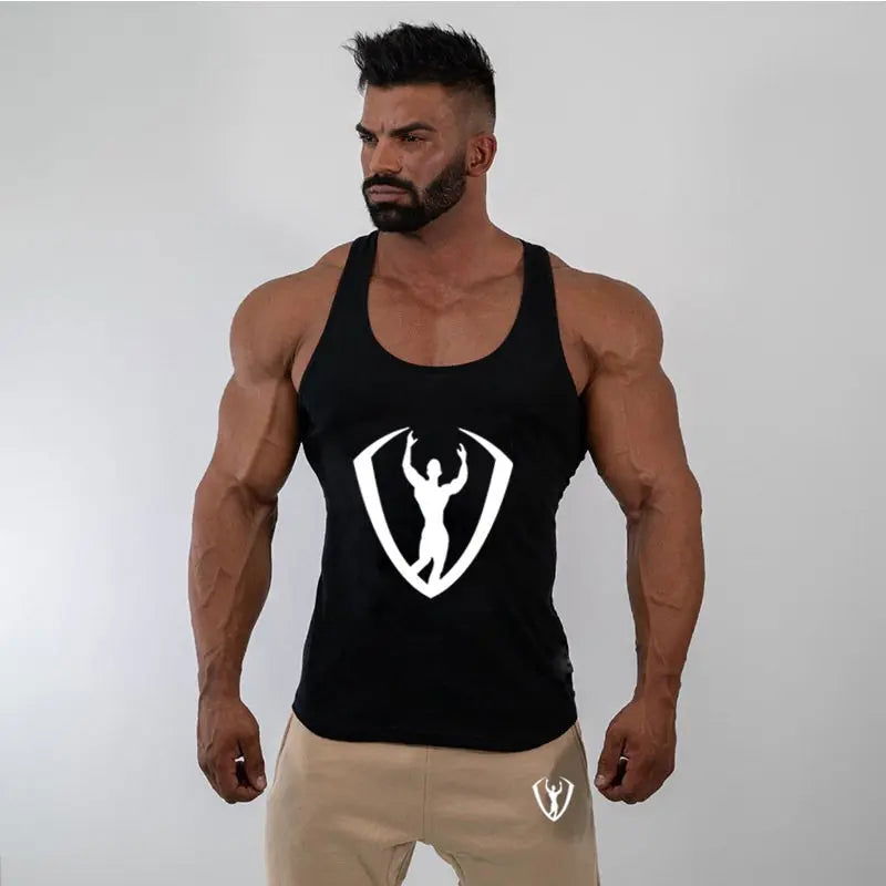 mens tank tops shirt gym tank top fitness clothing vest sleeveless cotton man canotte bodybuilding ropa hombre man clothes wear - Slobuy
